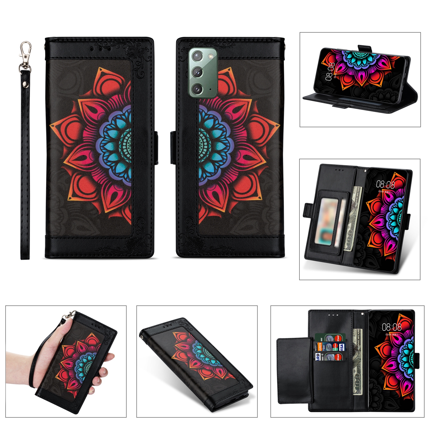MANDALA Ốp Lưng Nắp Gập In Hình 3d Cho Điện Thoại Samsung Galaxy Note 8 / Note 9 / Note 10 / Note 10 Plus / Note 20 / Note 20 | BigBuy360 - bigbuy360.vn