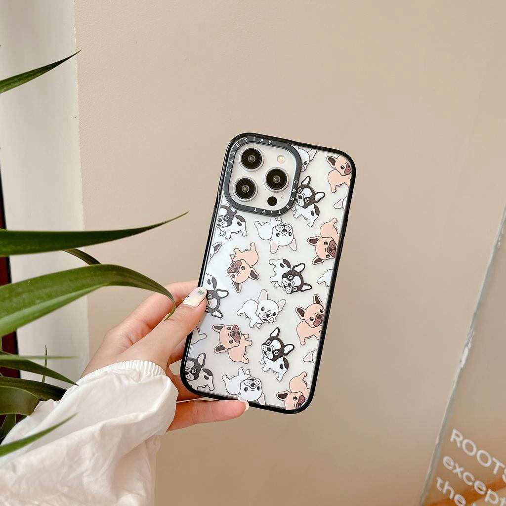 Ốp Điện Thoại Nhựa Acrylic Chống Sốc In Hình Dấu Chân Cún Cho iPhone 14Promax 14Pro 14 13Promax 13Pro 13 12 11