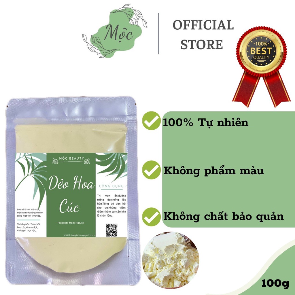 bột mặt nạ thạch dẻo hoa  cúc 100gr