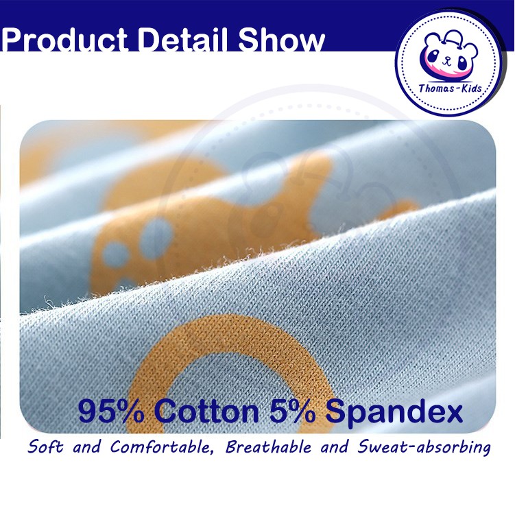 Quần lót Boxer Cotton thoáng khí họa tiết hoạt hình dễ thương cho bé trai 3-12 tuổi