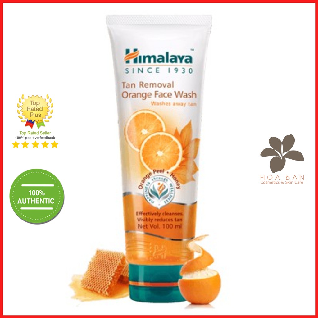 [Date Mới] Sữa rửa mặt cam loại bỏ nám sạm Himalaya Tan Removal Orange Face Wash 100ml - HM07