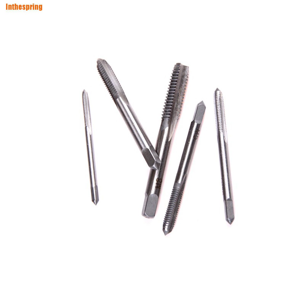 Bộ 5 Mũi Khoan Xoắn M3 M4 M5 M6 M8 3-8mm Chất Lượng Cao