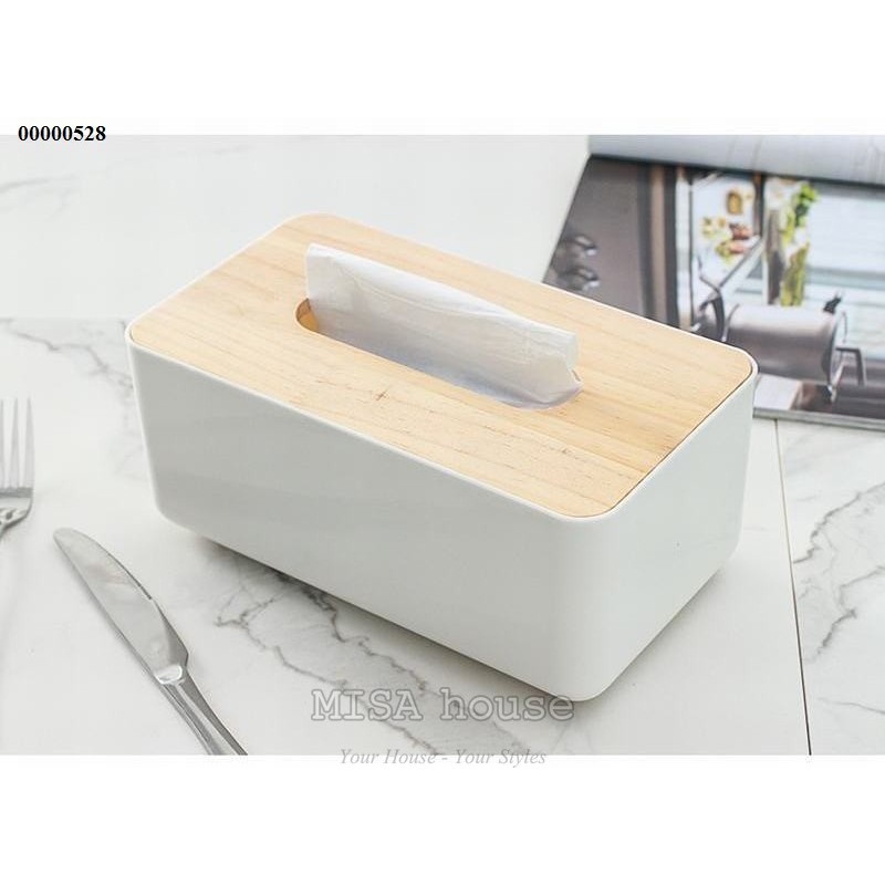 Hộp khăn giấy gỗ