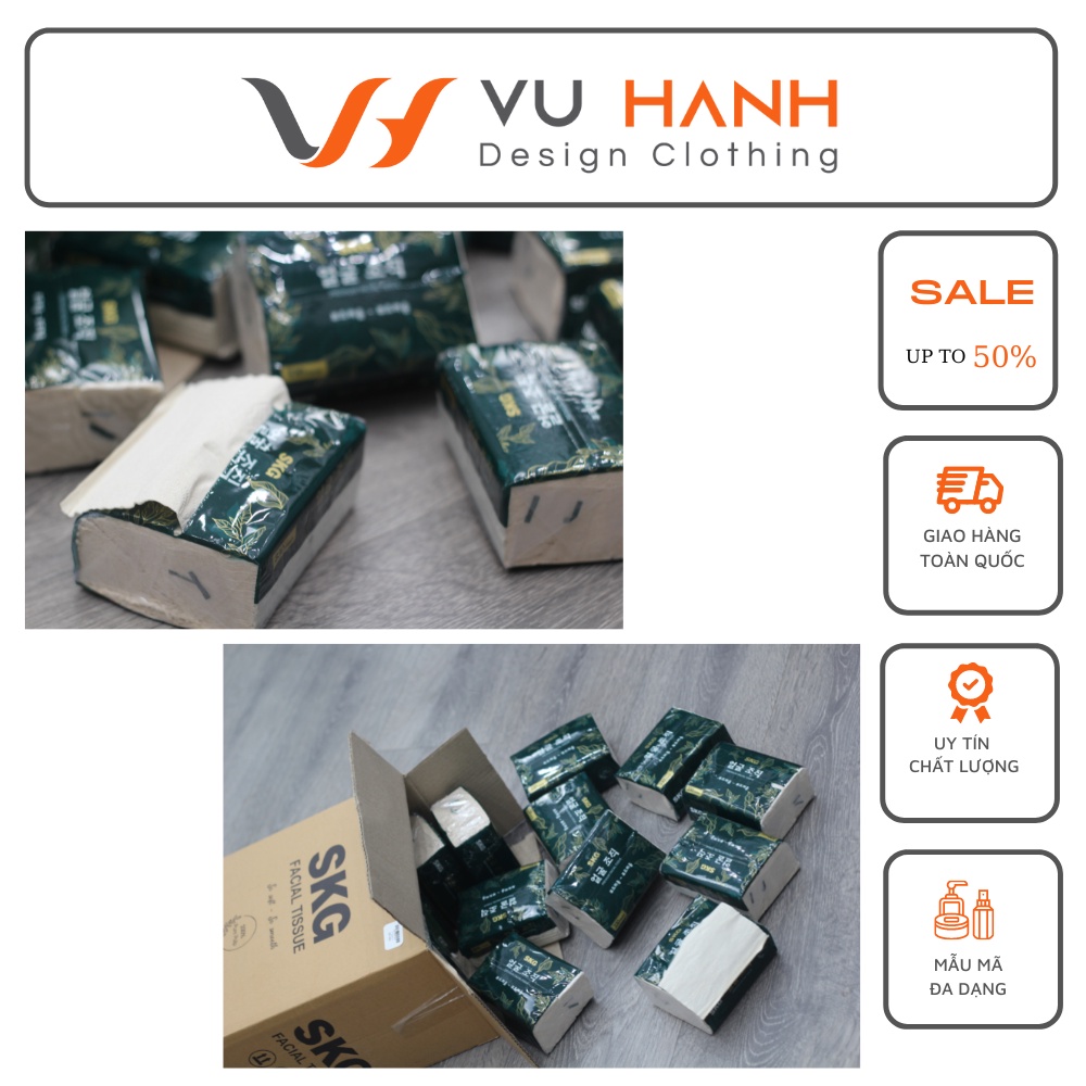 Giấy ăn gấu trúc rút SKG thùng 30 gói mỗi gói 330 tờ | Shop Vũ Hạnh