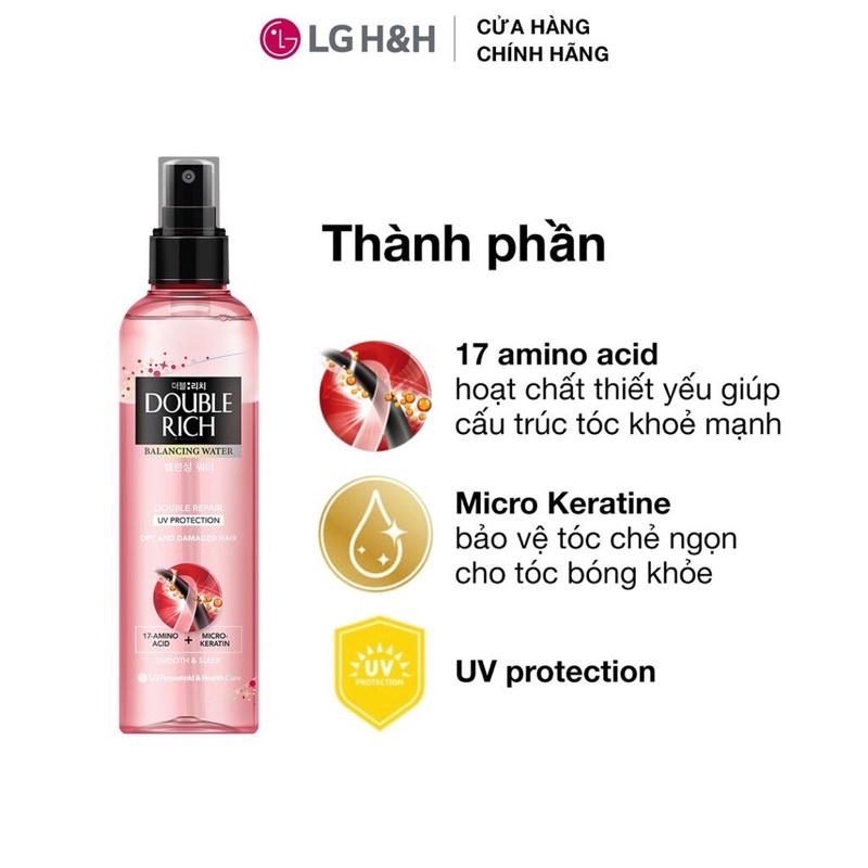 Xịt Dưỡng Tóc Double Rich Double Repair Chính Hãng
