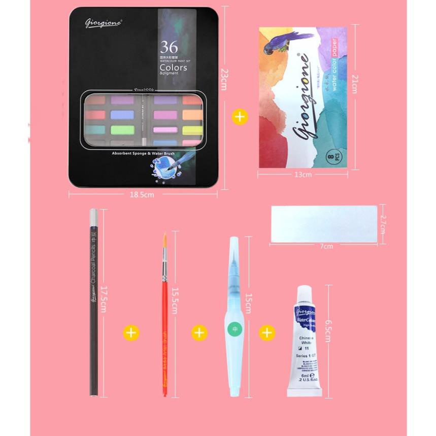 Màu Nước Giorgione Mới 36/48M  - Chuyenmythuat68