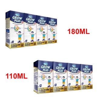 1 Thùng 48 hộp Sữa uống dinh dưỡng Vinamilk Dielac Grow Plus (Xanh) - hộp 110ml / hộp 180ml
