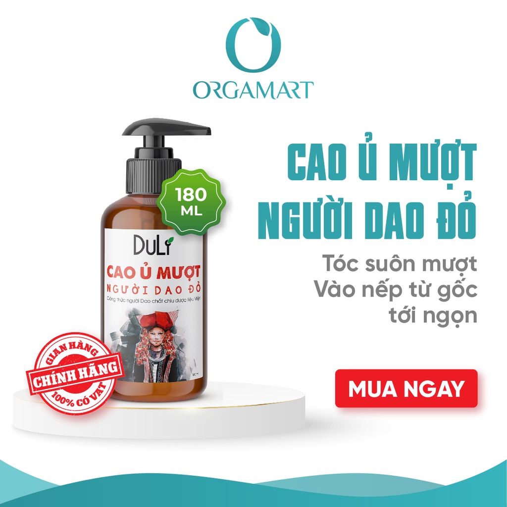 CAO DẦU XẢ THẢO DƯỢC DULIVE NGƯỜI DAO ĐỎ 180ML SUÔN MƯỢT TÓC