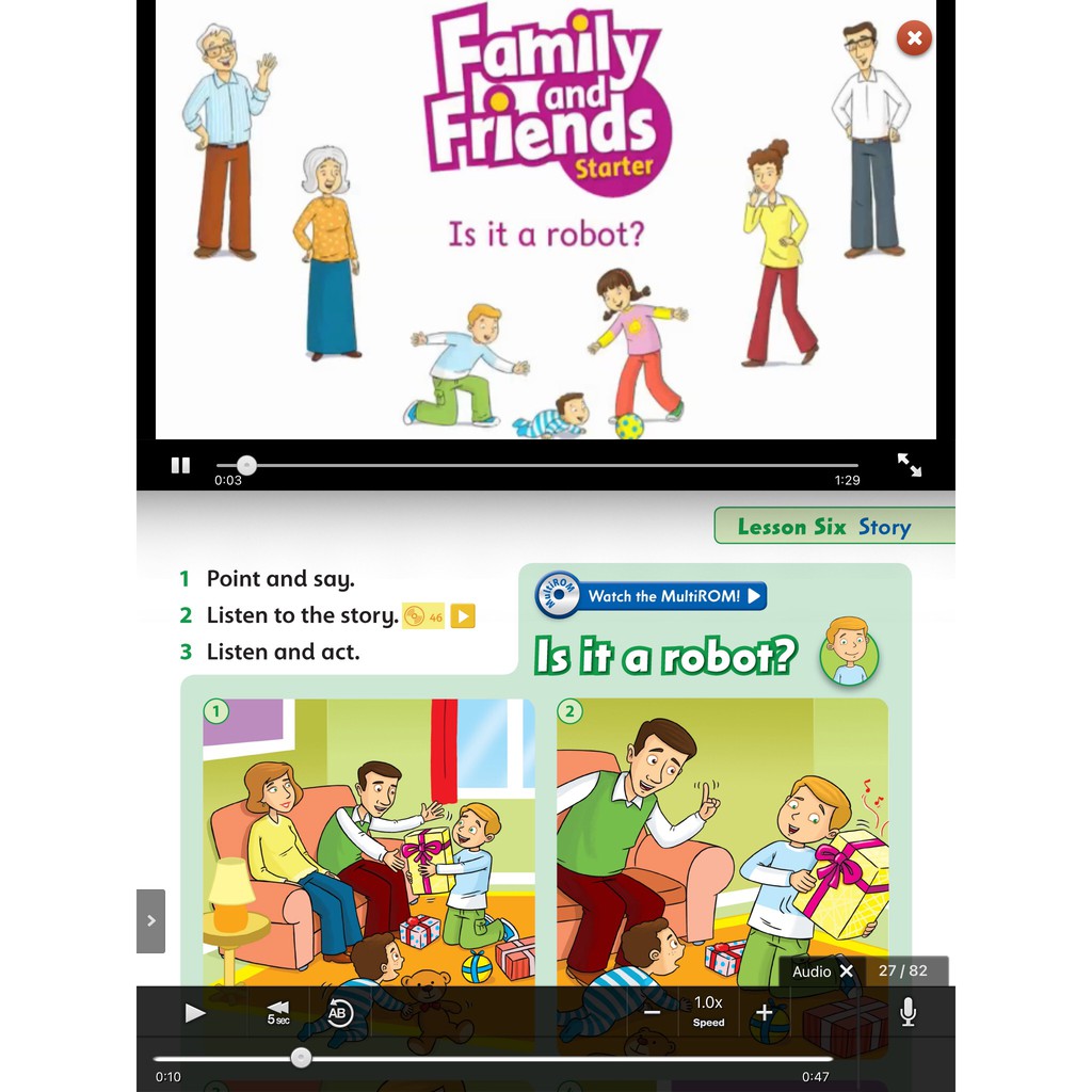 Sách Ebook tương tác Family and Friend Starter học tiếng anh cho bé. | WebRaoVat - webraovat.net.vn