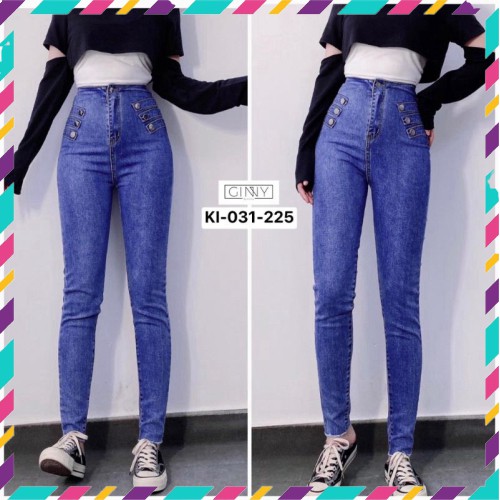 Quần Jean Skinny KI-031 GINNY | Quần Skinny Jean Cạp Cao | Vải Wash Xịn | Quần Jean Nữ Đẹp | Gin Clothing