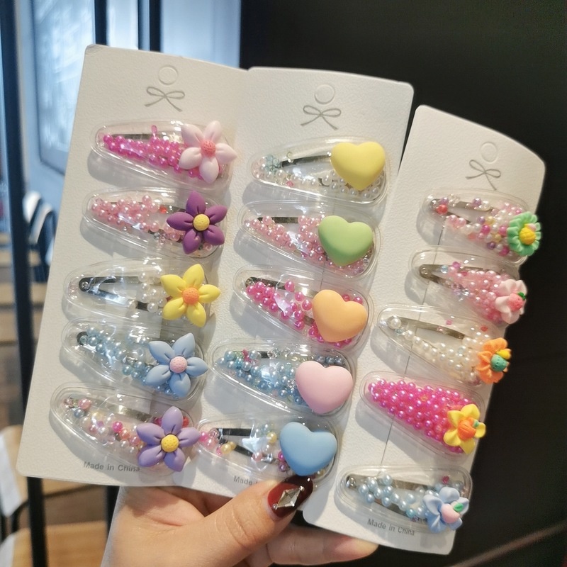 Set 5 Kẹp Tóc Hoạt Hình Dễ Thương Cho Bé Gái