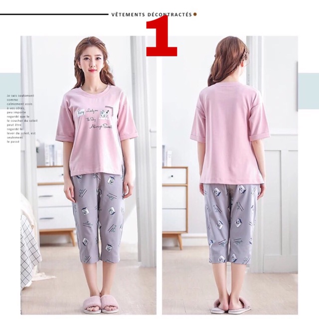 Bộ ngố cotton nhiều mẫu