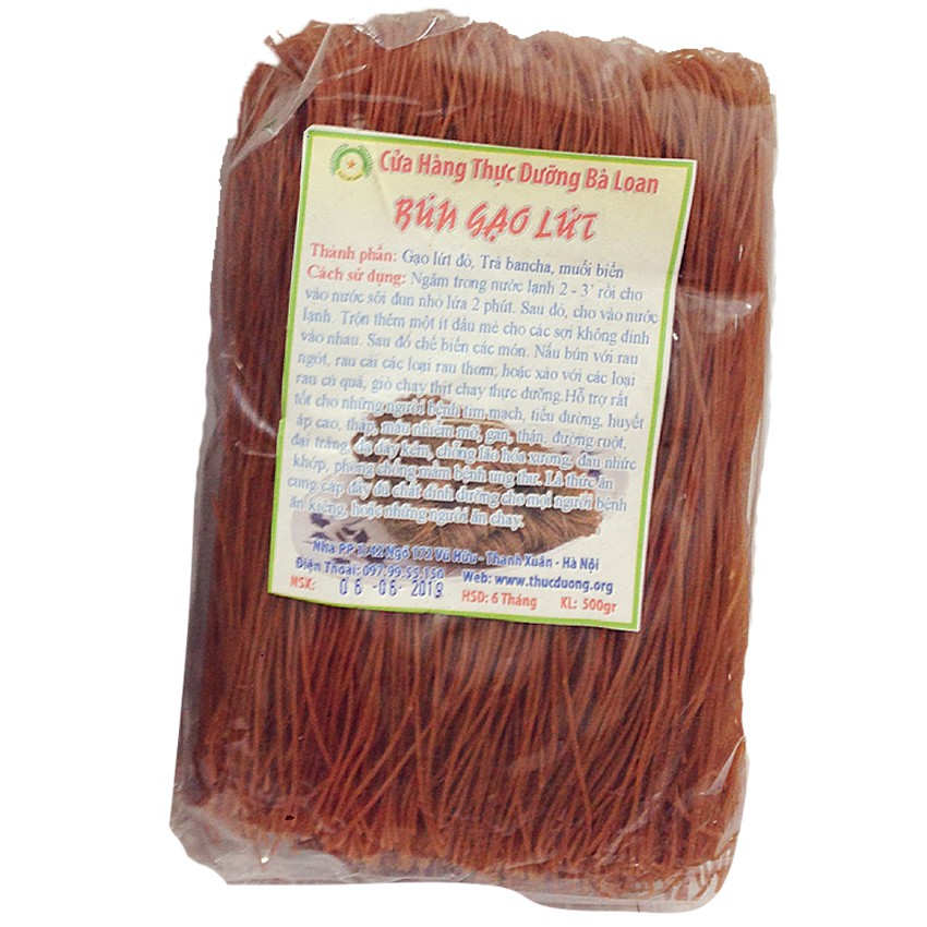 Bún gạo lứt đỏ bà loan cho người ăn thực dưỡng túi luôn hạn mới nhất zjnmart | BigBuy360 - bigbuy360.vn