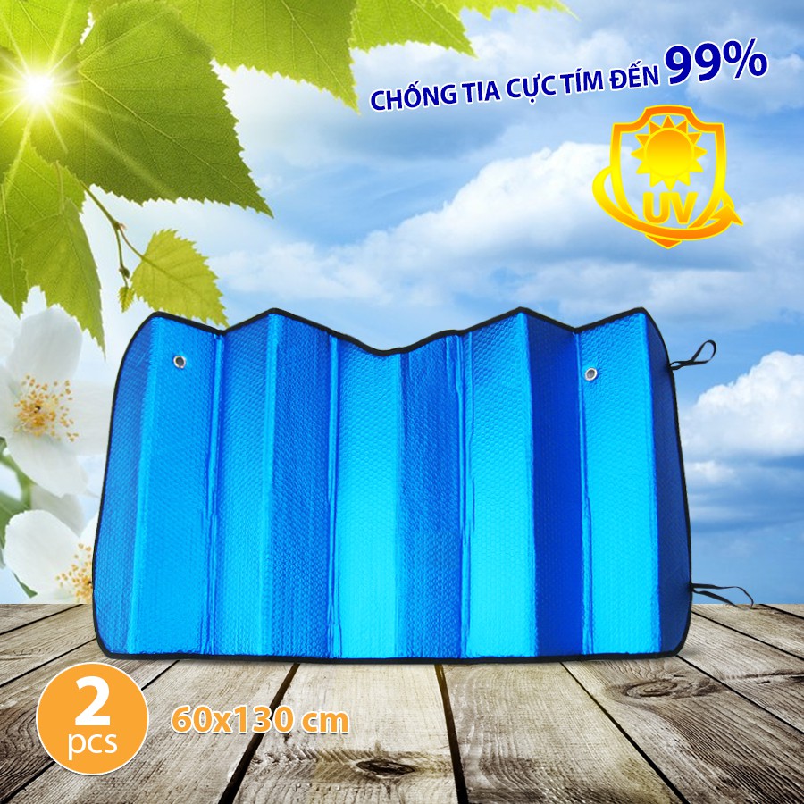 Che nắng xốp trước ngắn Cind A 60x130 lam