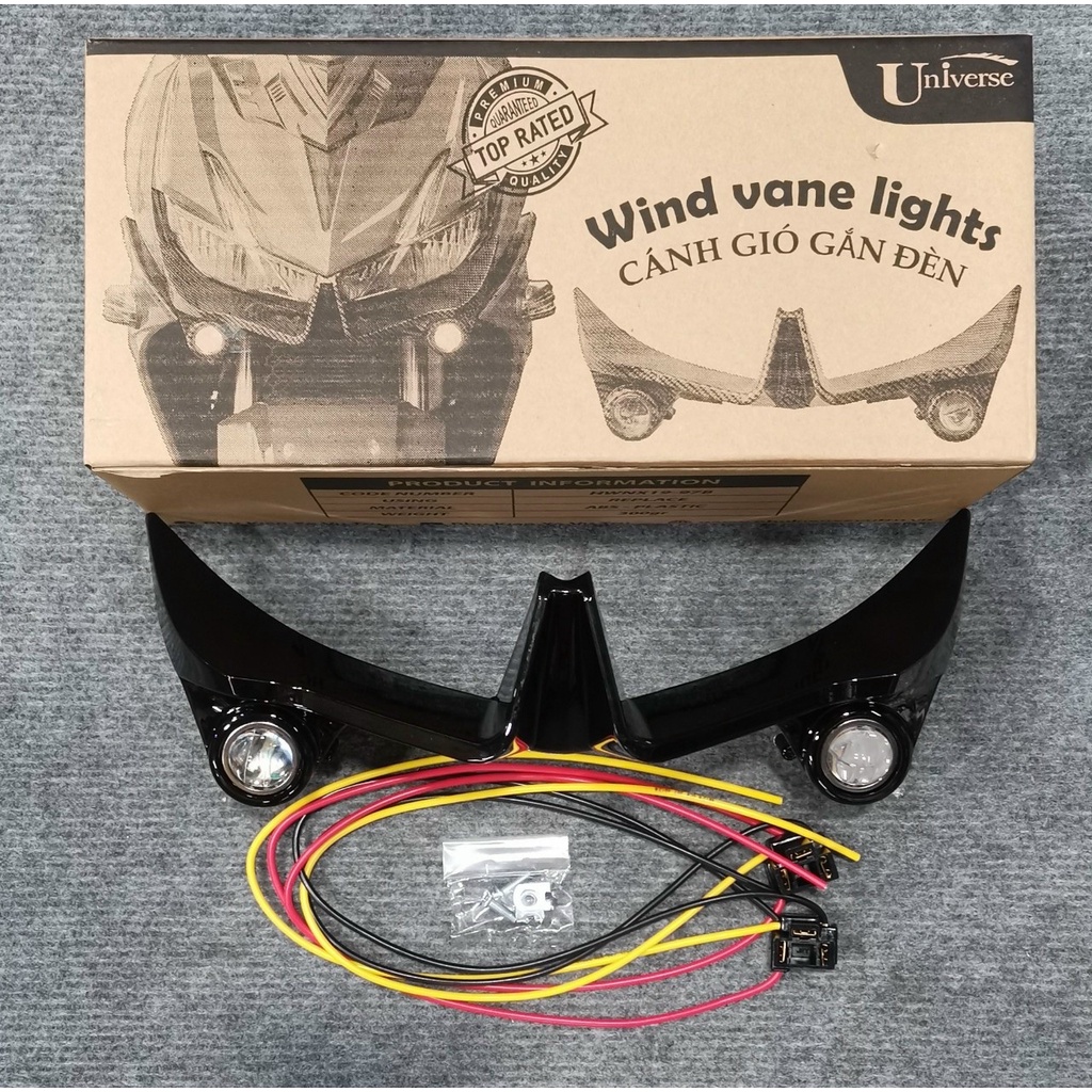 CÁNH GIÓ TRƯỚC WINNER X  KÈM ĐÈN PHỤ MINI