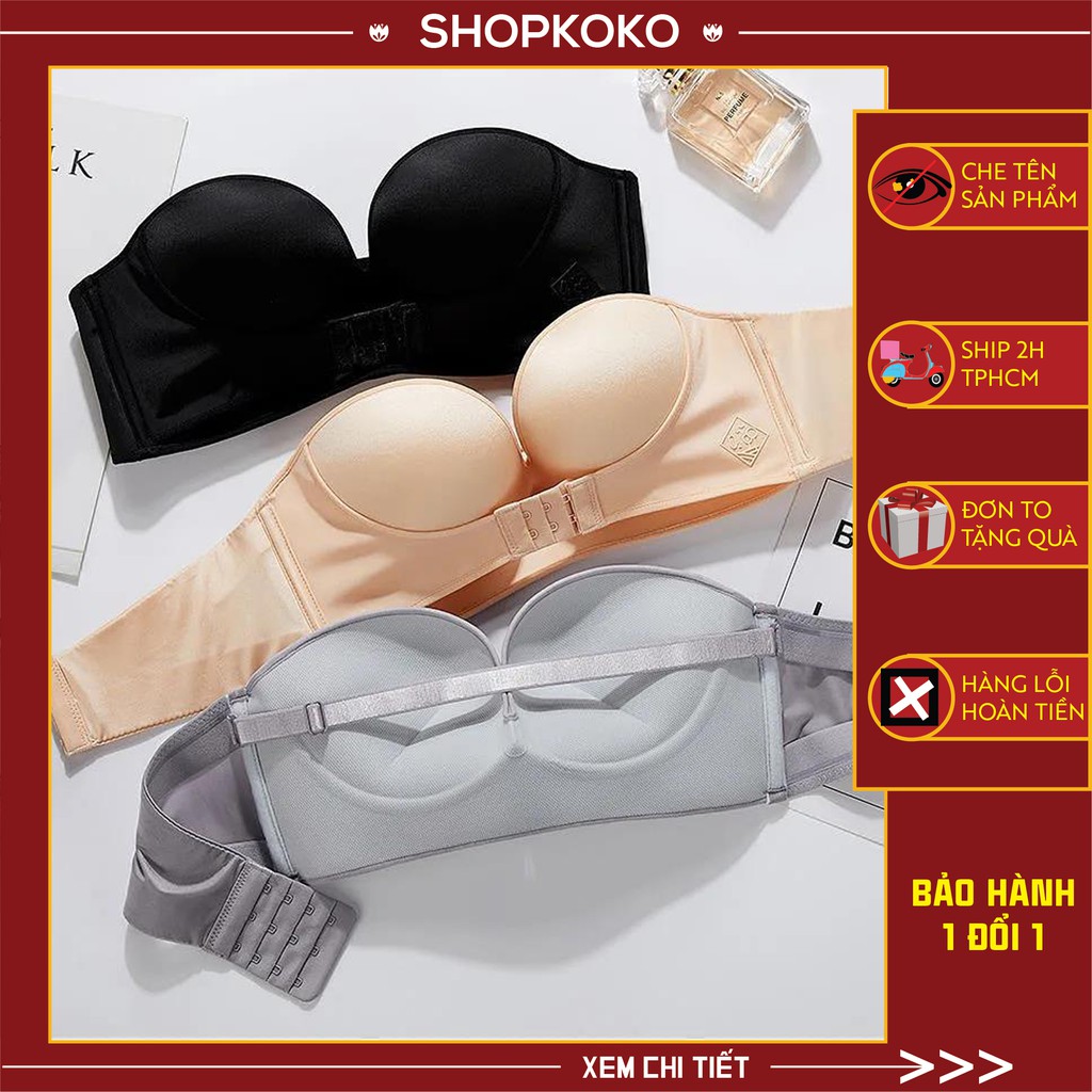 Áo Ngực Không Dây Không Gọng Nâng Ngực Chống Tuột Cài Trước Siêu Quyến Rũ DAN L&U A336