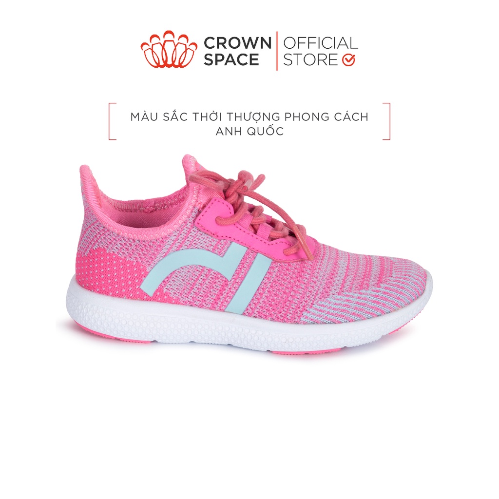 Giày Thể Thao Sneaker Bé Trai Bé Gái Đi Học Đi Chơi Crown Space Cao Cấp CRUK8022 Nhẹ Êm, Chống Hôi Chân Size 28 đến 35