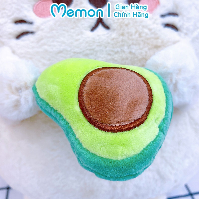 Gấu Bông Mèo Ôm Quả Bơ Cho Bé Cao Cấp Memon