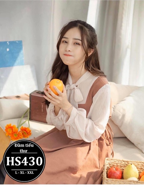 ĐẦM BIGSIZE TIỂU THƯ PHỐI NƠ HS430 - Màu ĐEN,NUDe - Size L,Xl,XXL | BigBuy360 - bigbuy360.vn