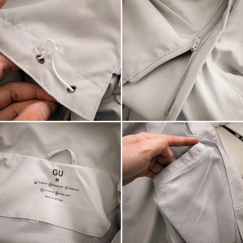 Áo khoác dù nam 2 lớp G.U