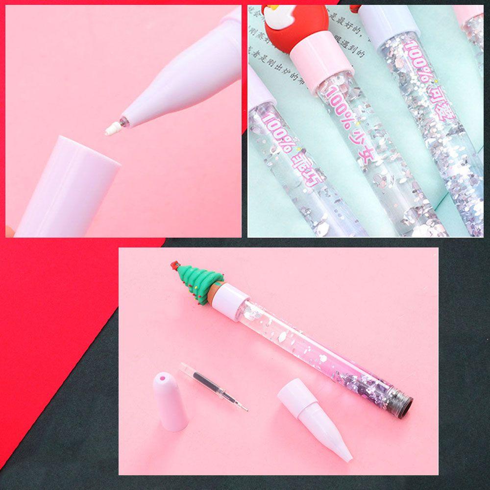 Bút Gel Kim Tuyến Hình Ông Già Noel / Người Tuyết / Người Tuyết Giáng Sinh Trang Trí Cây Thông Giáng