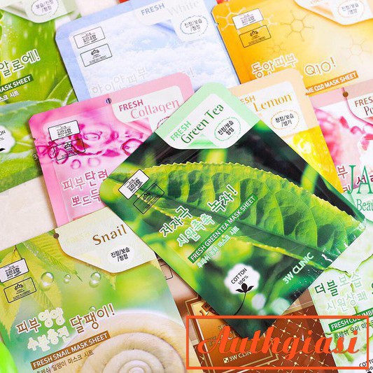 Mặt nạ 3W Clinic Fresh Mask dưỡng da hiệu quả 23ml [Nhiều Vị] | BigBuy360 - bigbuy360.vn