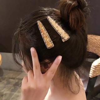 (Phụ Kiện Tóc) Kẹp tóc đính đá pha lê Hàn Quốc