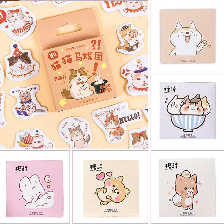 Set 45 miếng dán hoạt hình chống thấm nước cho bé