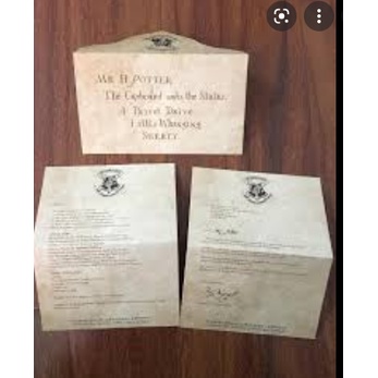 Thư nhập học Hogwarts - Harry Potter