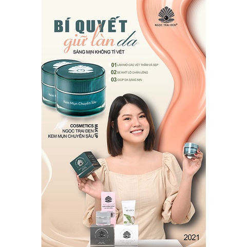 Kem mụn chuyên sâu NGỌC TRAI ĐEN - 12g