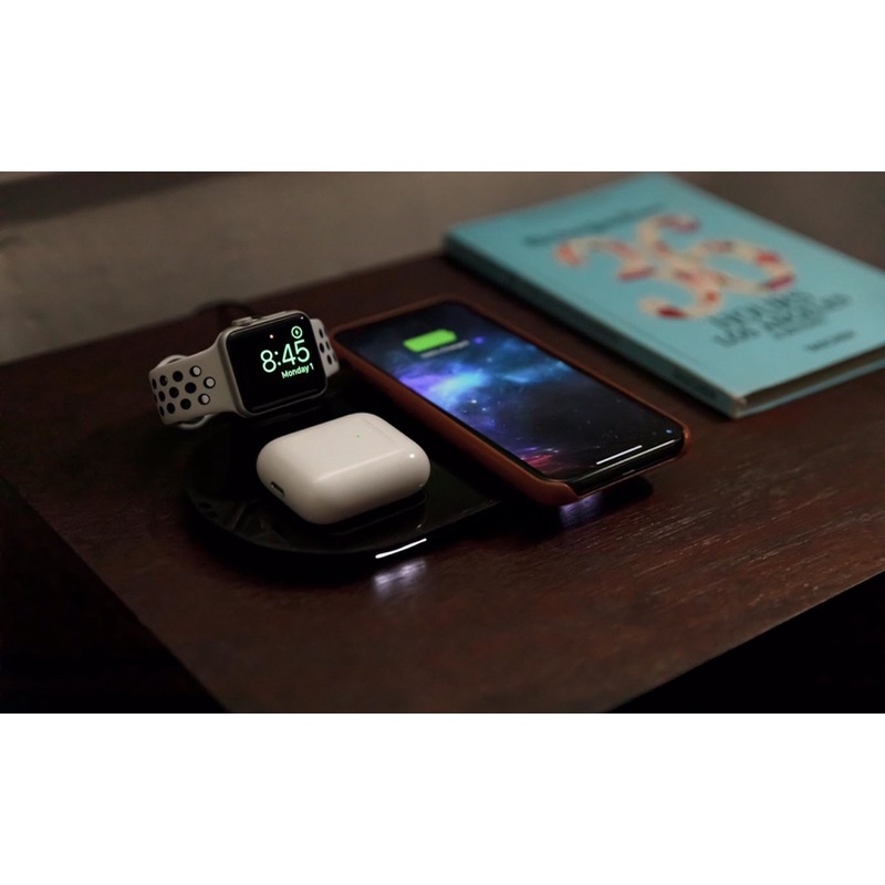 Dock sạc không dây 3-in-1 chính hãng Mophie