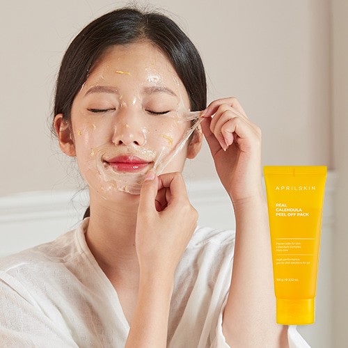 APRILSKIN (Hàng Mới Về) Mặt Nạ Lột 100g Chiết Xuất Hoa Cúc Tâm Tư Kèm Cọ