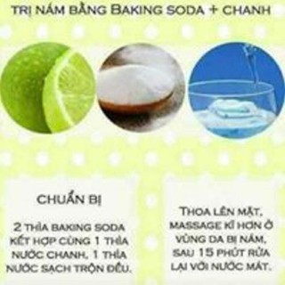 bột làm trắng răng Baking soda Mix Bạc hà  50g