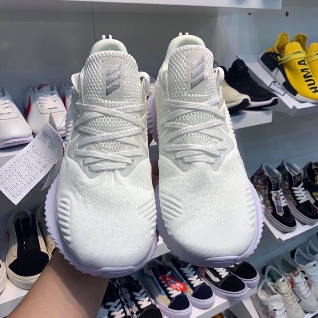 (Video cận cảnh) Giày thể thao sneaker alphabounce trắng full