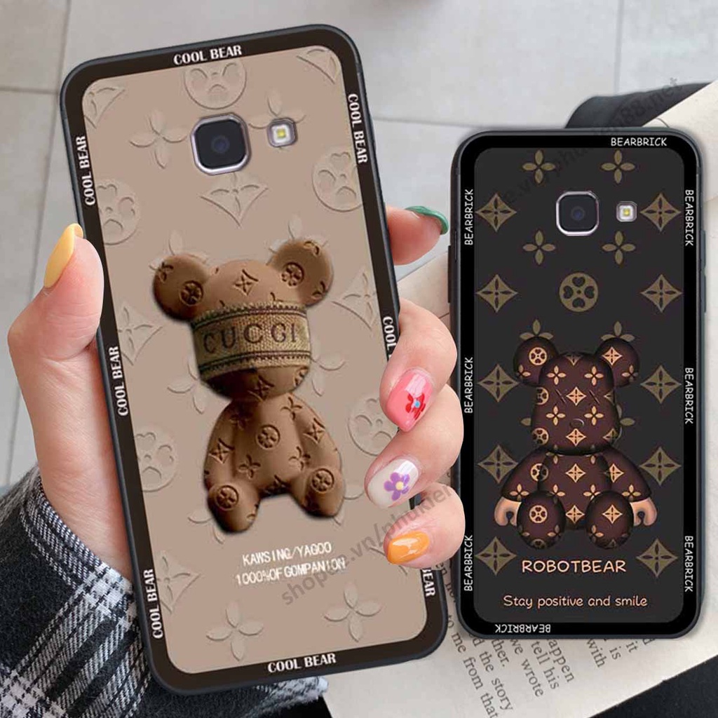 Ốp Samsung J7 Prime bear, k@ws thương hiệu phong cách ốp lưng thời trang cao cấp