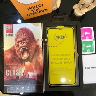 Kính Cường Lực 9D Full Màn Hình Dành Cho Iphone7/8, Iphone7/8Plus, IphoneXr, IphoneX/Xs, IphoneXsmax, Iphone11promax
