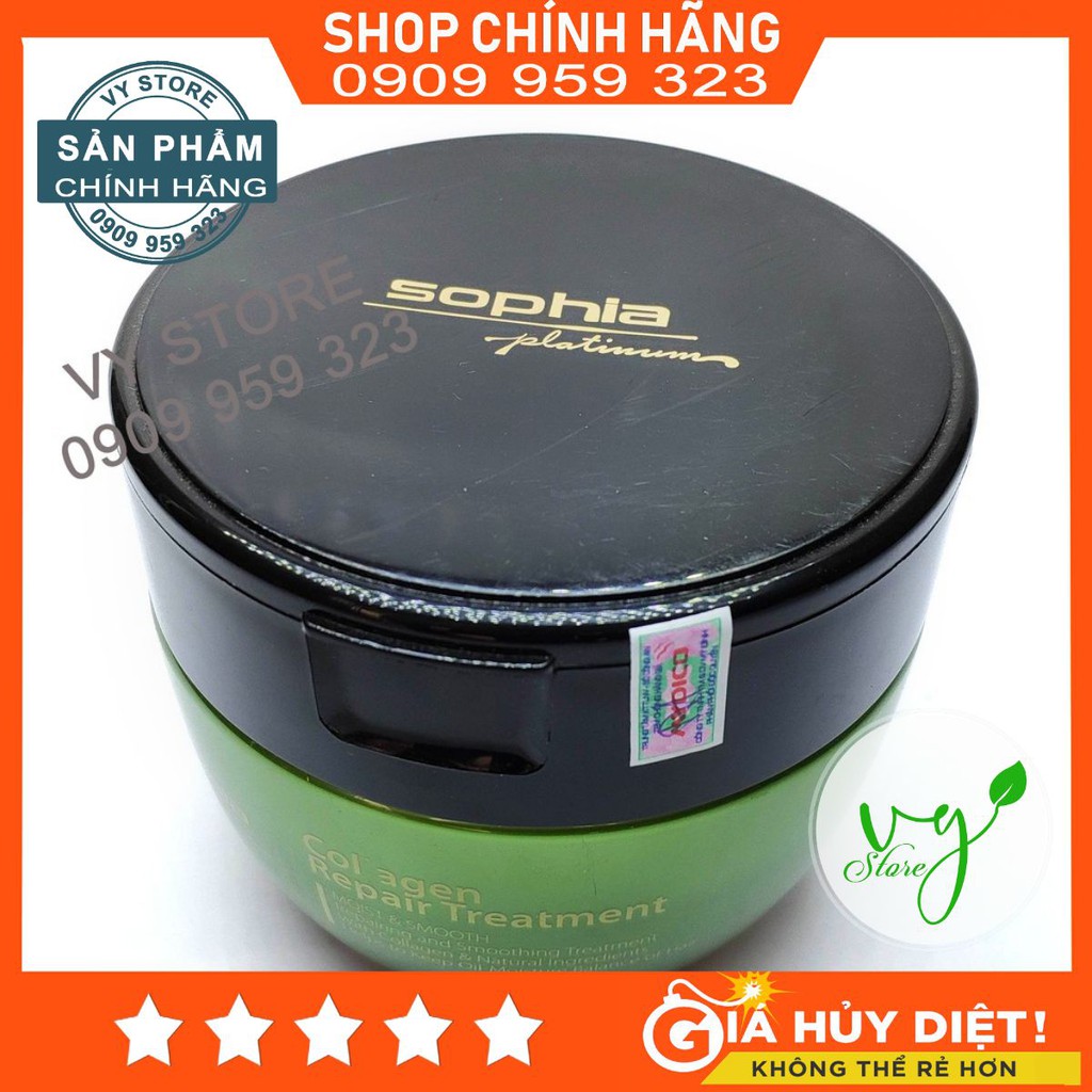 Dầu Hấp Sophia Platium Collagen phục hồi tóc hư tổn