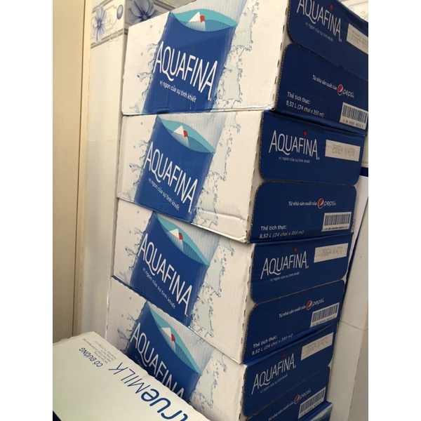 hỏa tốc 2h TPHCM  nước AQUAFINA  1 thùng x24 350mL