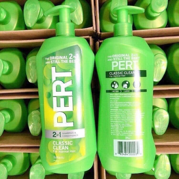 Dầu Gội Xả Pert Plus 2 In 1 Classic Clean 1000ml