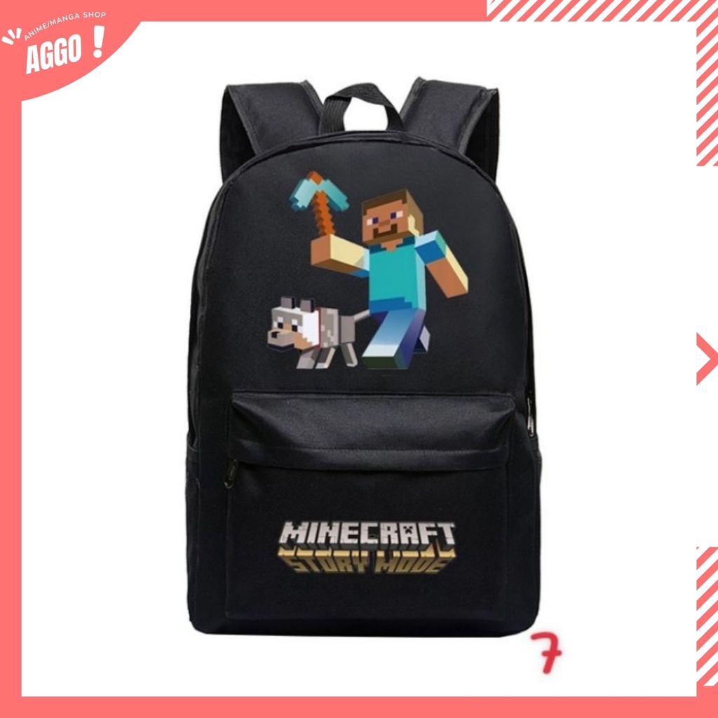 Balo Đi Học Trò Chơi Minecraft Cực HOT