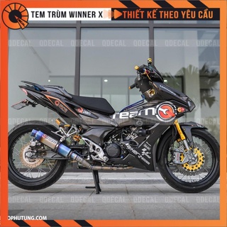 Tem trùm Winner X độc quyền QTeam cực hot decal 3 lớp thiết kế theo yêu cầu