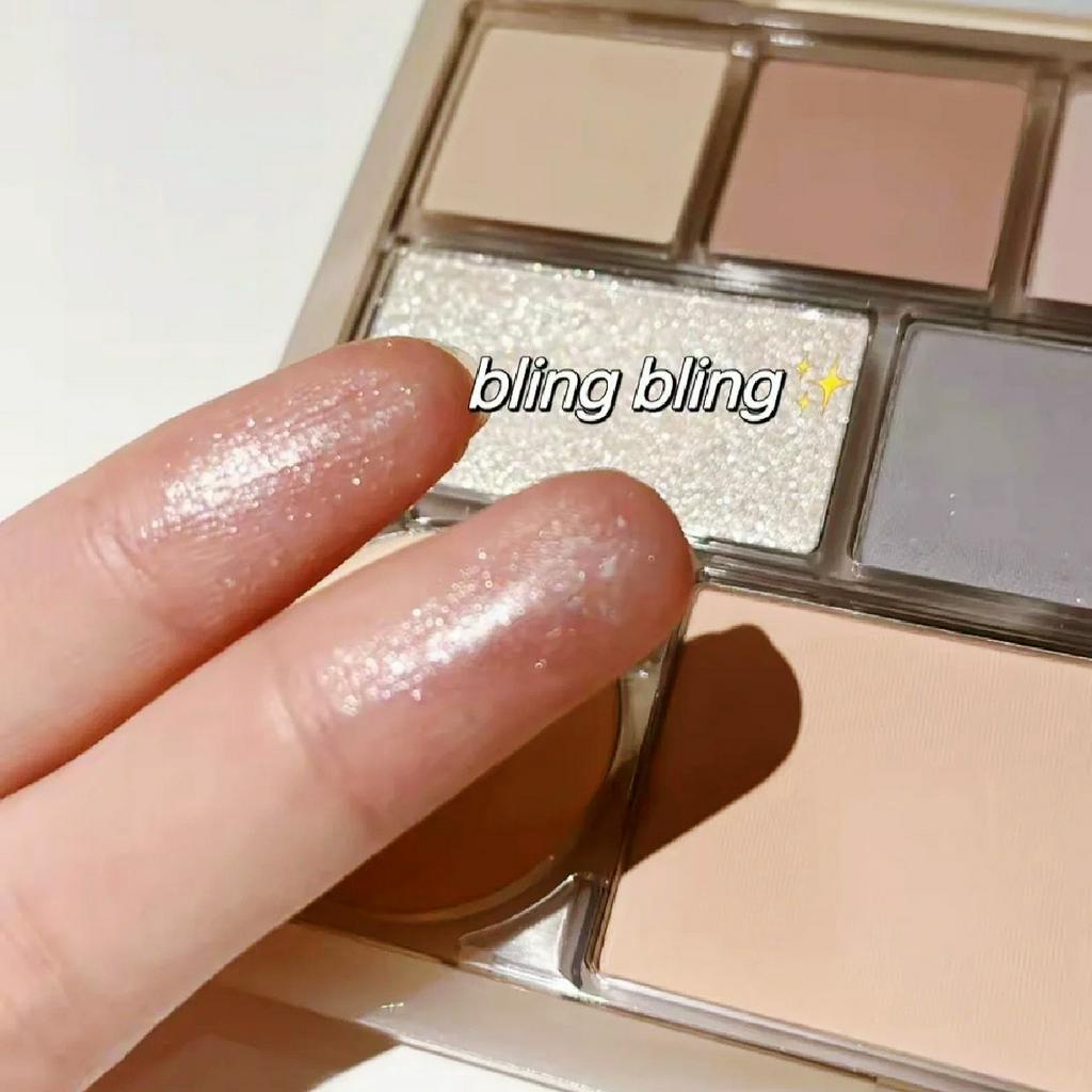 yakult Bảng Phấn Mắt K 'Apeine 10 Màu Tông Nhũ Và Lì Trang Điểm Sáng Da Chống Nước