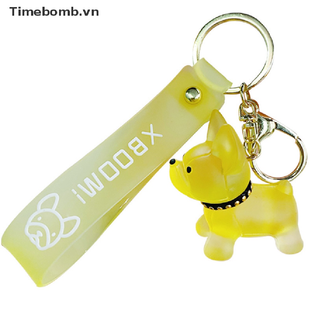 Móc Khóa Hình Chú Chó Bull Pháp Đáng Yêu