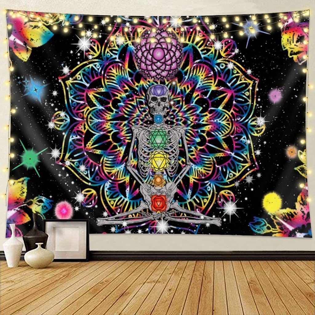 Thảm Treo Tường Họa Tiết Cây Nấm/Ngôi Sao/Cây Cối Hip-Hop Bằng Da Độc Đáo