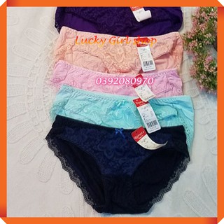 Quần Lót Nữ Trai-ùm-phi Phối Ren Trước Size 2XL (55-64kg) - Hàng Việt Nam Xuất Nhật - Lucky Girl shop NHA TRANG