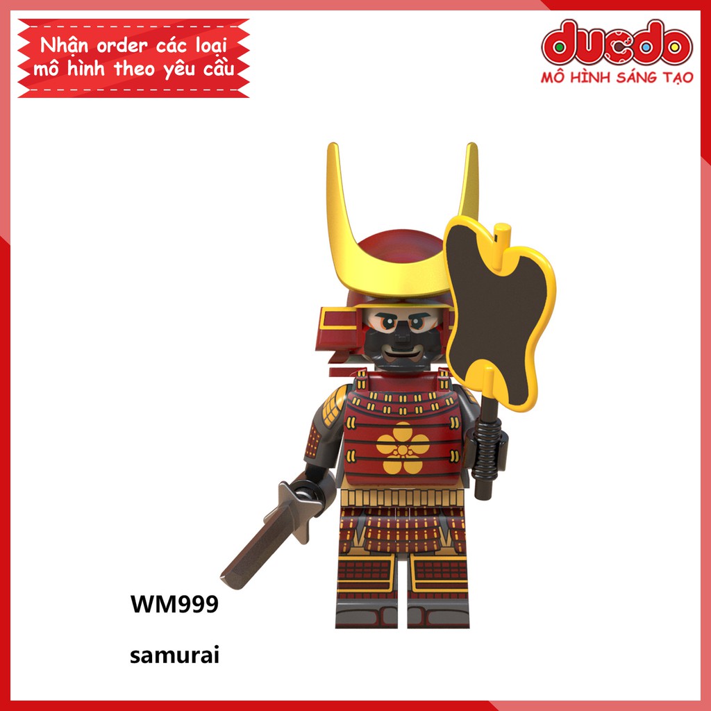 Minifigures các nhân vật Samurai tuyệt đẹp - Đồ chơi Lắp ghép Xếp hình Mini Mô hình WM WM6090