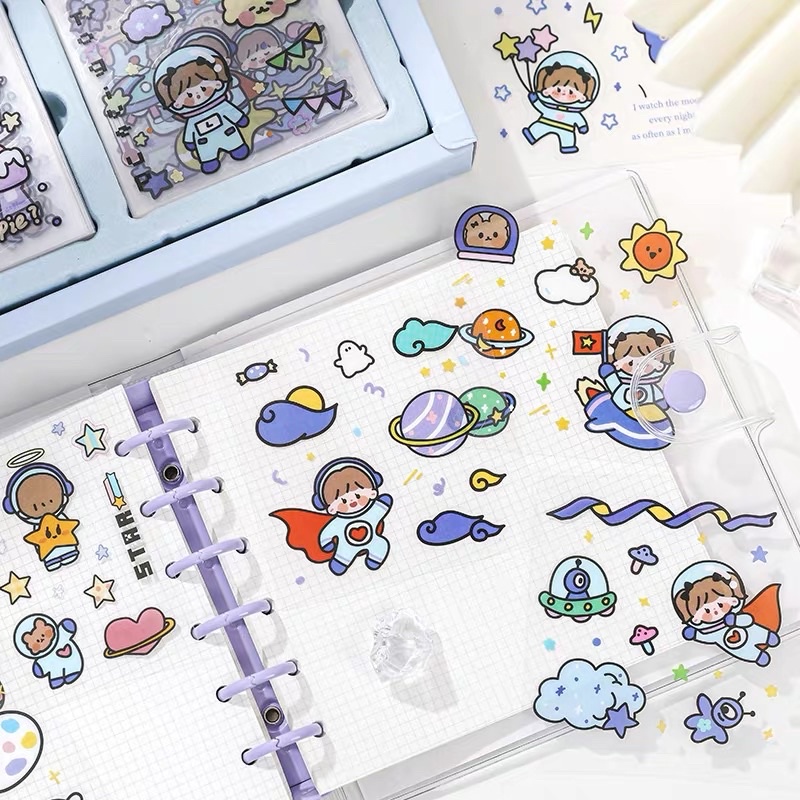 Sticker cute 1200 tấm hình dán dễ thương Lovely Book
