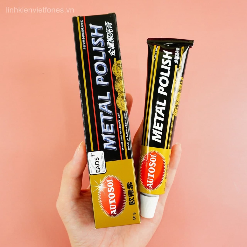Kem Metal Polish , kem đánh bóng kim loại , viền điện thoại 50g, 100g