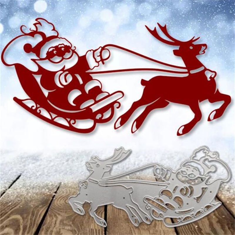 Khuôn Cắt Giấy Kim Loại Hình Ông Già Noel