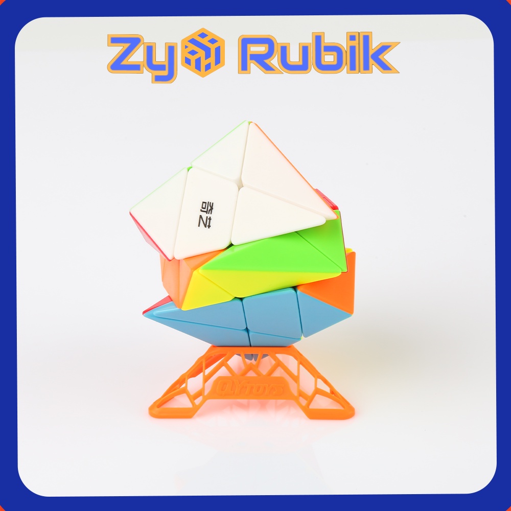 Rubik Biến Thể QiYi Axis + Đế DNA Full Màu - ZyO Rubik